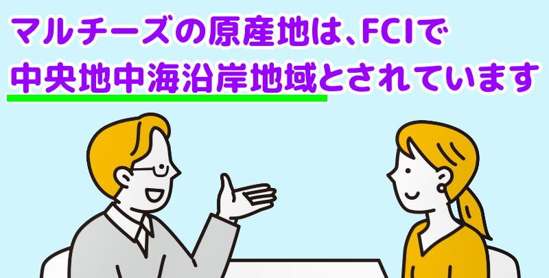 マルチーズの原産地は、FCI（国際畜犬連盟）では「中央地中海沿岸地域」とされていますと言う専門家