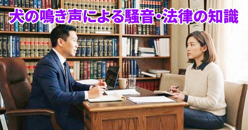 法律相談所に相談する飼い主の様子