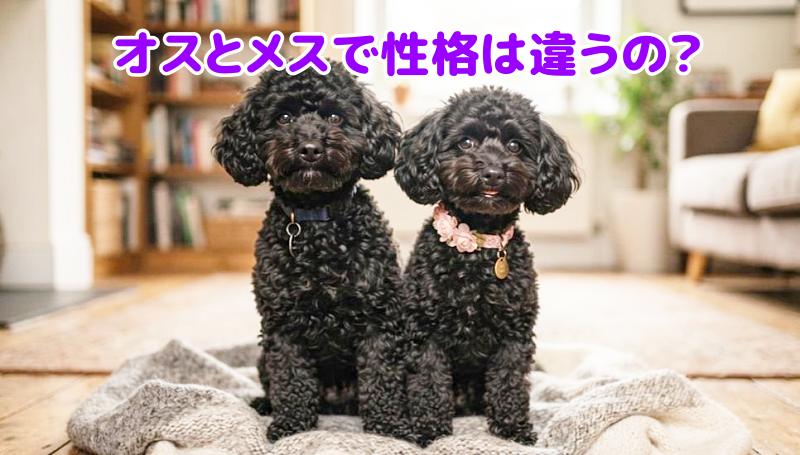 トイプードル黒のオスとメス