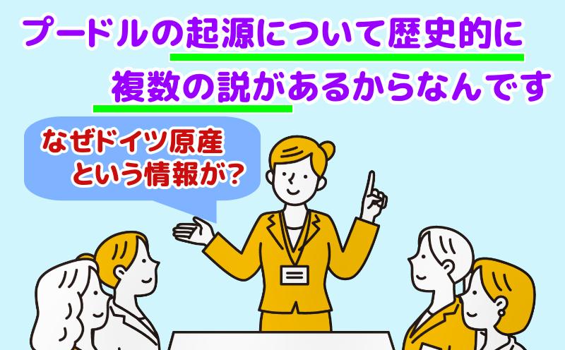 プードルの起源について歴史的に複数の説があるからと言う専門家